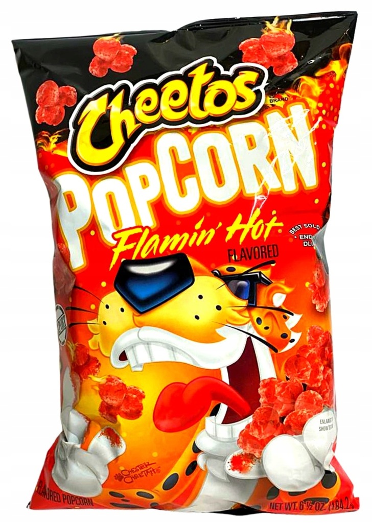 CHEETOS POPCORN FLAMIN' HOT CHEDDAR 184,2g USA 12132098354