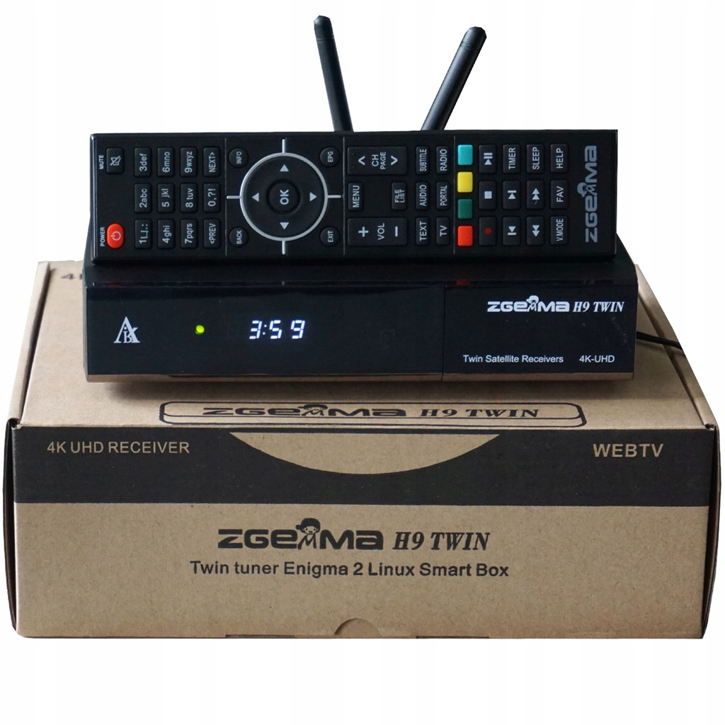 ZGEMMA H9 TWIN V2 4K Iptv ENIGMA2 Cccam Oscam KODI