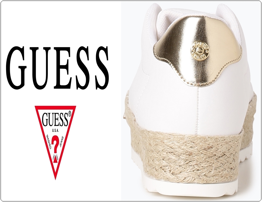 GUESS JEANS tenisówki ESPADRYLE SPORTOWE platforma