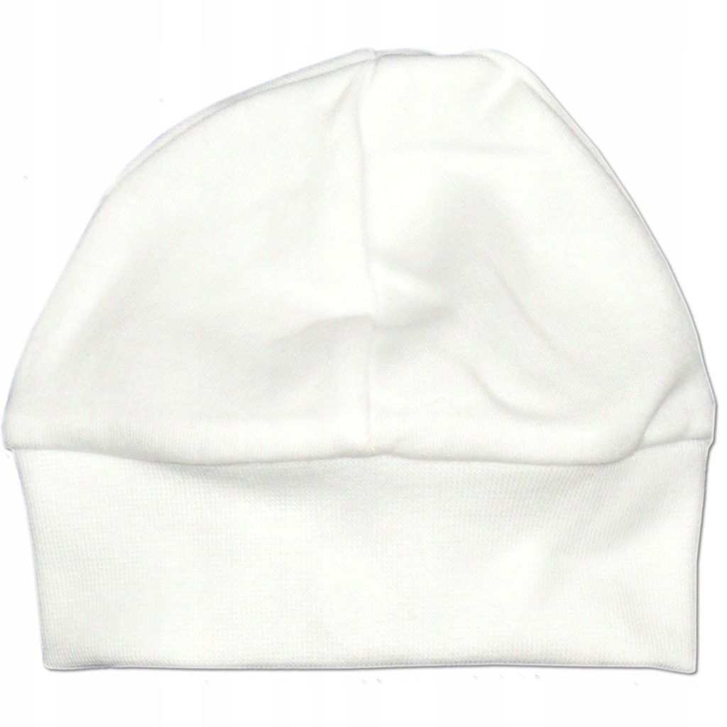 CZAPECZKA czapka NIEMOWLĘCA BAWEŁNIANA 50 biała