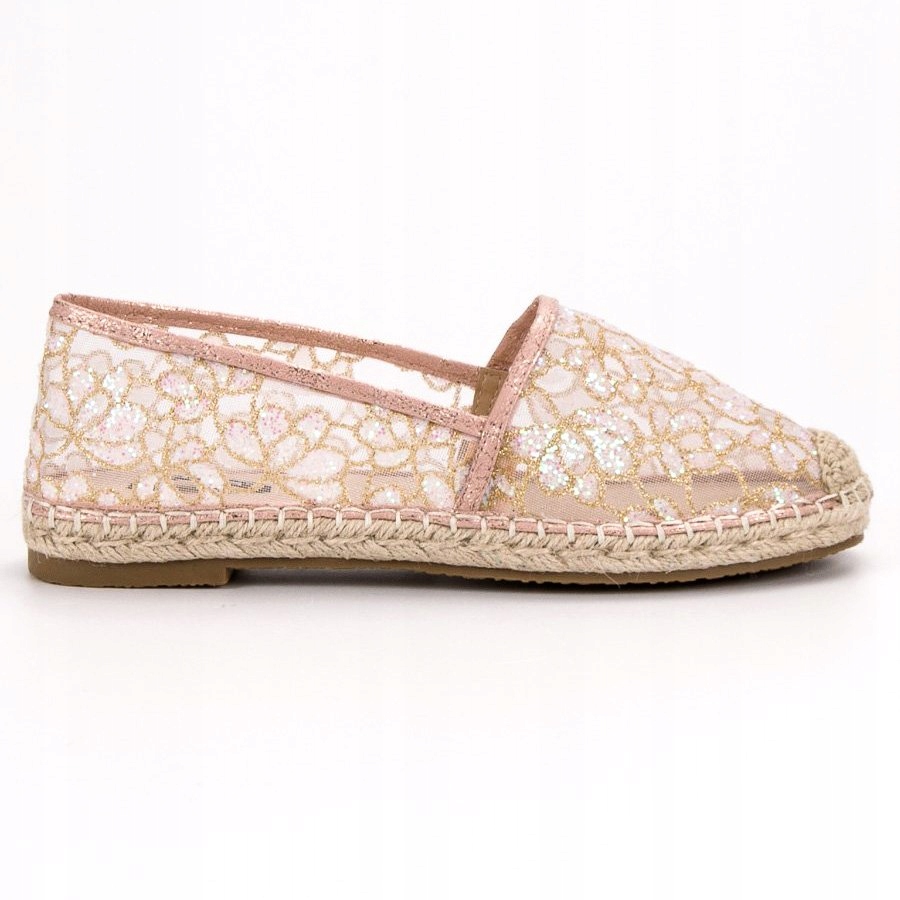 Vices espadryle damskie różowe tekstylne r.37