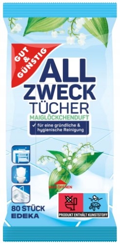 EDEKA G&G UNIWERSA LNE CHUSTECZKI NA WILŻONE KONWA LIA 80 SZT.