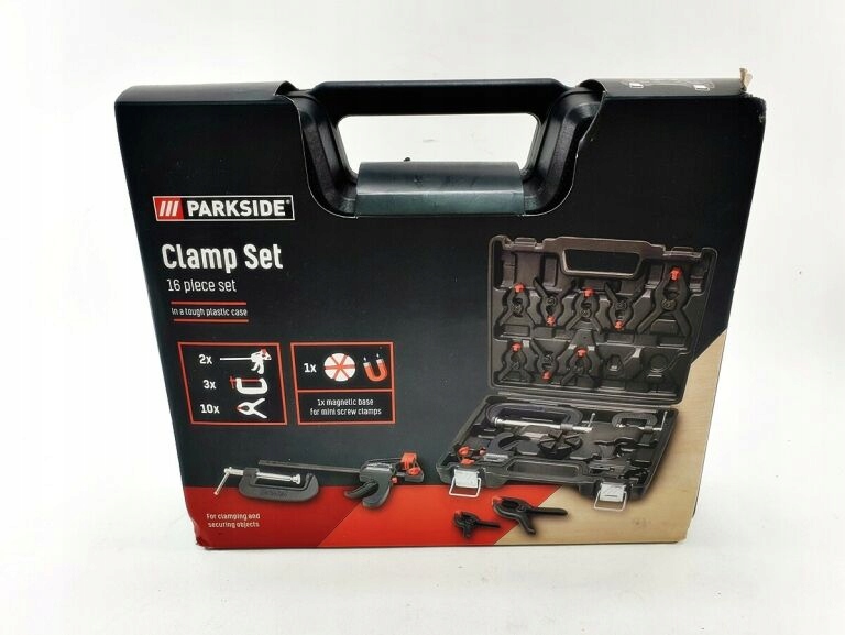 ZESTAW CISK W SYBKOMOCUJ CYCH PARKSIDE CLAMP SET 10608174646