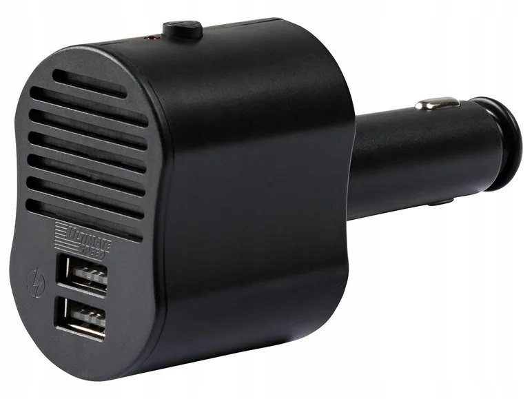 Jonizator samochodowy i ładowarka z 2 portami USB