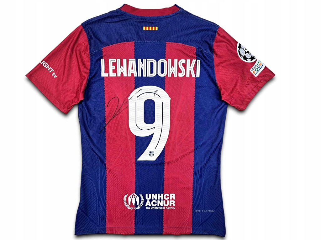 Lewandowski - FC Barcelona - koszulka z autografem (zag)
