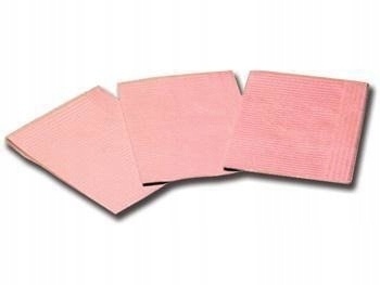 Serwety kosmetyczne różowe 42,5x32cm podfoliowane