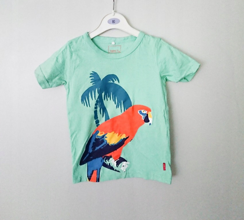 koszulka t shirt name it papuga 92 cm