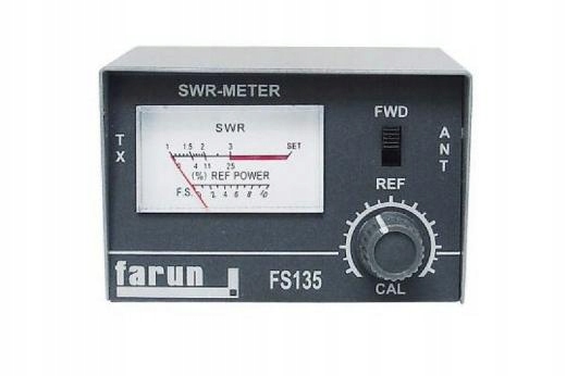Reflektometr SWR Farun FS-135 strojenie anten CB