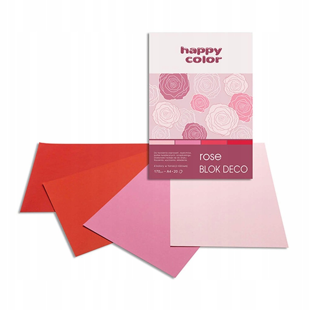 Blok Deco A4/20 Happy Color Rose 170g/m2