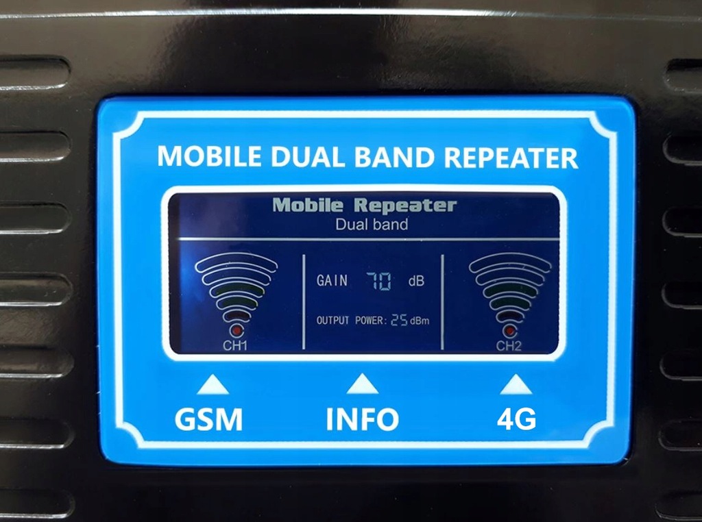 Купить МОЩНЫЙ GSM-УСИЛИТЕЛЬ DCS С ЖК-ДИСПЛЕЕМ + АНТЕННОЙ 23 дБи: отзывы, фото, характеристики в интерне-магазине Aredi.ru