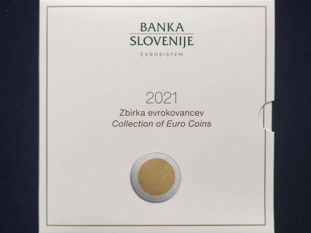 Zestaw monet KMS Słowenia 2021 (8,88 €) - 1 cent - 2 € +2 € +3€ / 10 monet