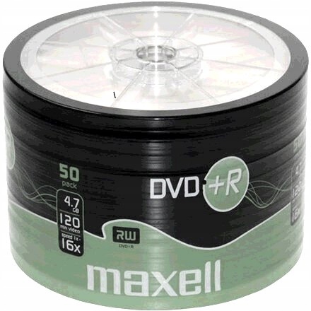 PŁYTY DVD+R 4,7 GB 16X MAXELL SP50 50 SZTUK JAKOŚĆ