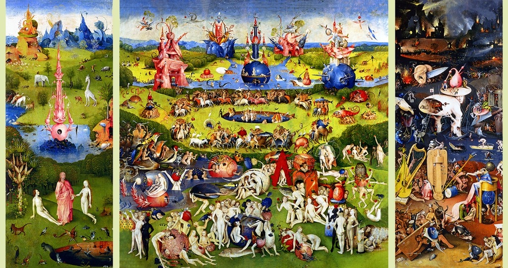 Digi-Art Bosch Hieronim Tryptyk Ogród Rozkoszy Ziemskich 120x230