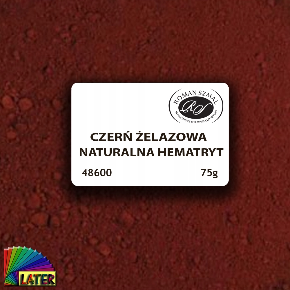 Pigment czerwień żelaz naturalna hematyt 75g 48600