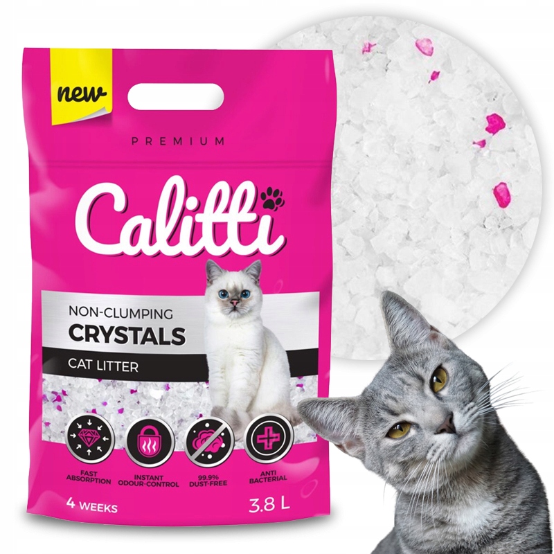 Calitti Żwirek Silikonowy Crystals dla Kota 3,8L