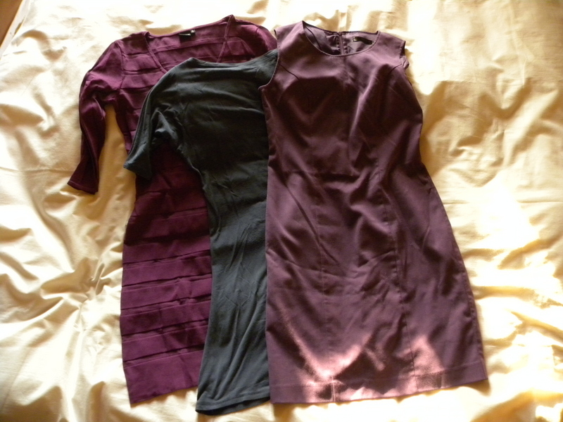 #33 Sukienki - zestaw fioletowo-szary r 40