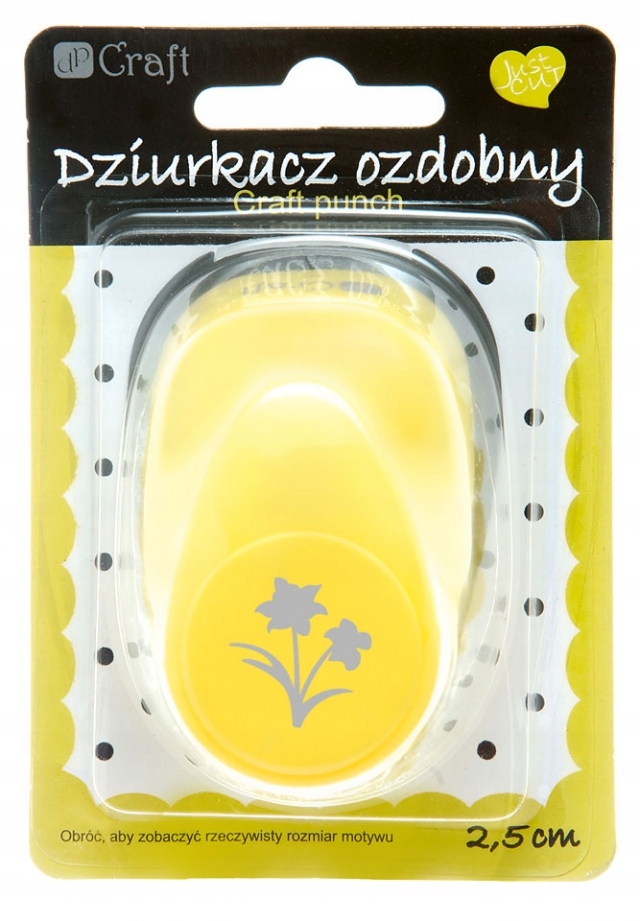 Dziurkacz ozdobny Żonkil 2,5cm mix