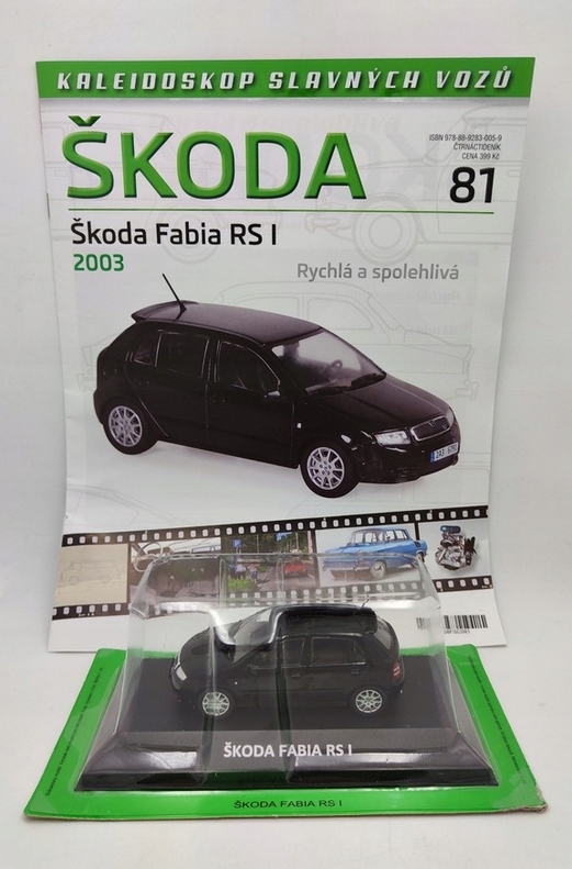 Skoda Fabia RS I 2003 1:43 DeAgostini #81