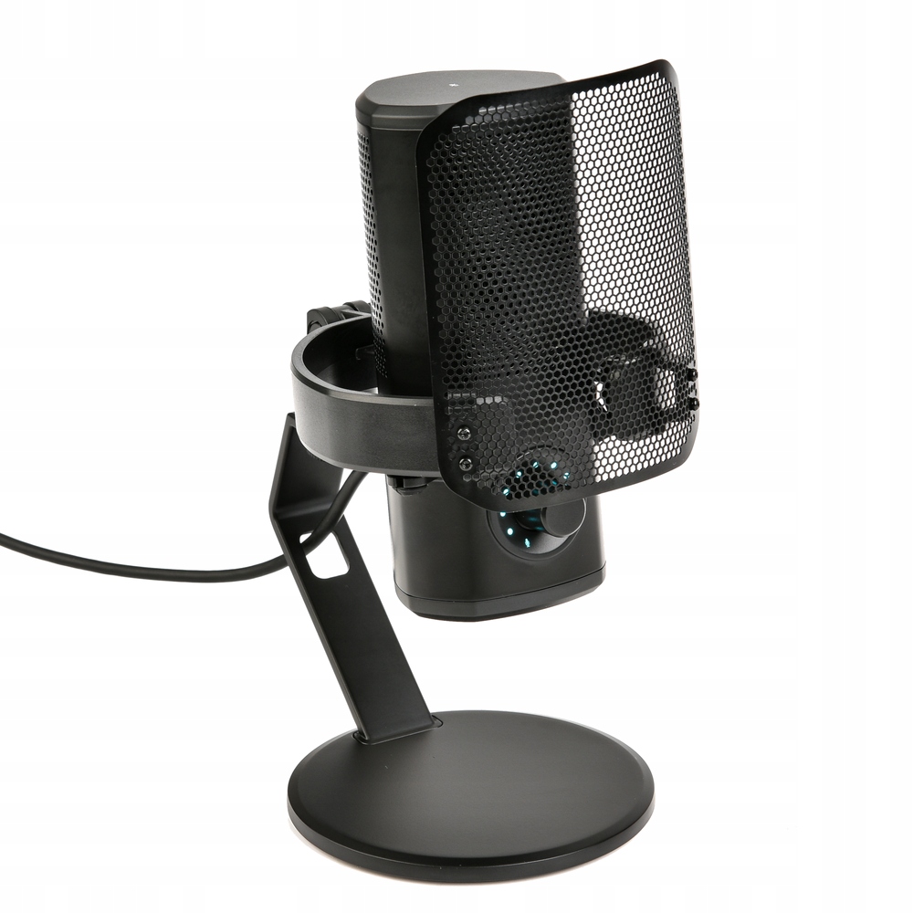 Mikrofon Pojemnościowy PDM-10 USB-B Filtr POP Kardionalny Czarny