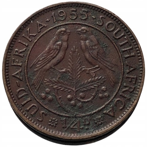 64597. Afryka Południowa - 1/4 pensa - 1955r.