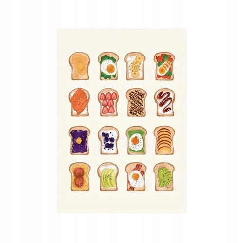 "Kolorowe Tosty" – Dekoracyjny Plakat Kuchenny - Idealne Śniadanie