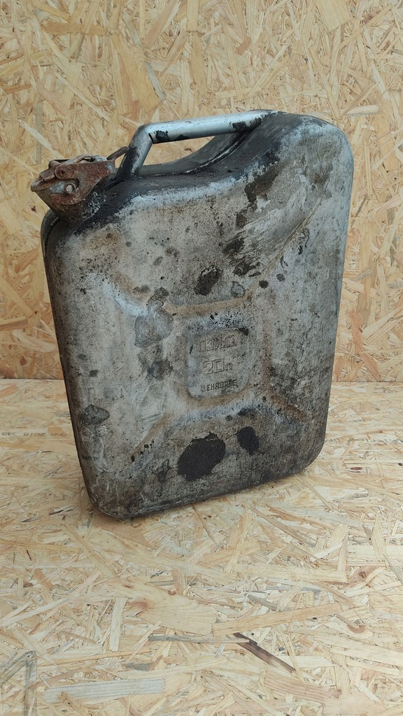 Kanister aluminiowy na paliwo olej 20l PRL nr5