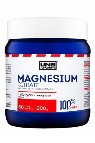 UNS Pure Magnesium Citrate 200g UNS