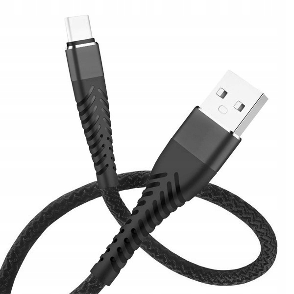 KABEL USB TYP-C QC 3.0 FAST CHARGING FASTON OPLOT CZARNY 2M