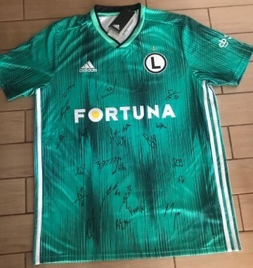 Legia Warszawa - koszulka z autografami
