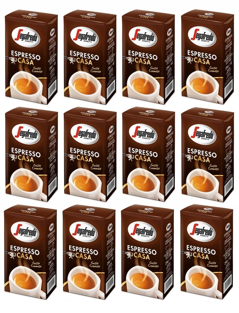 Segafredo Espresso Casa 250g kawa mielona x12