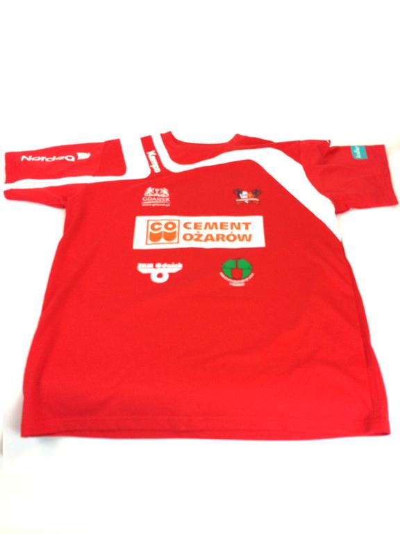 Koszulka (czerwona) drużyny Wybrzeża Gdańsk