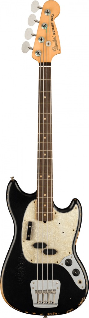 Fender JMJ Road Worn Mustang Bass, Black