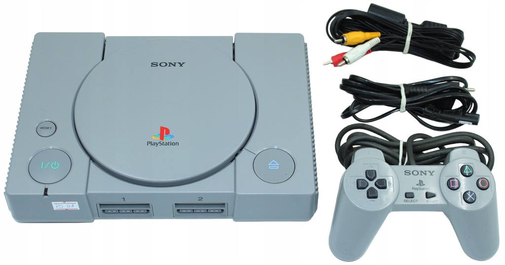 Zestaw Konsola PlayStation PS 1 PSX SCPH-9002 Pad Okablowanie