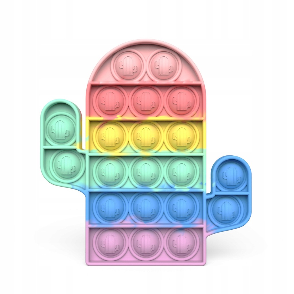 Push Pop It Bubble Fidget Sensory Toy - kaktus
