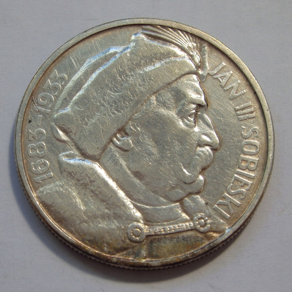 10 Złotych II RP Jan III Sobieski 1933r. Ag X4745