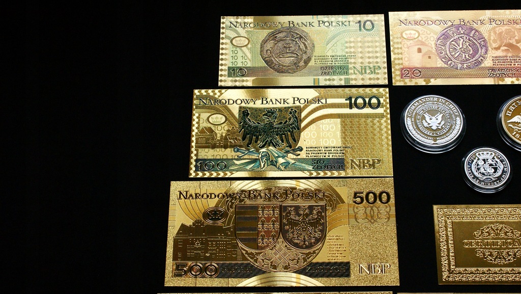 Купить НАБОР банкнот с покрытием из 24-каратного золота!: отзывы, фото, характеристики в интерне-магазине Aredi.ru