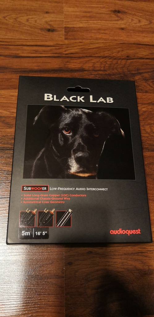 AudioQuest Black Lab 5m Subwoofer RCA-RCA Wawa