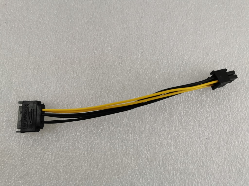 Adapter zasilania risera SATA na 6-pin PCI-E 20 cm