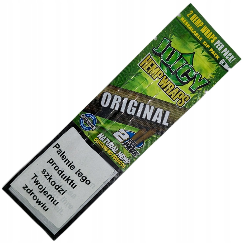 BIBUŁKI SMAKOWE BLETKI KONOPNE JUICY HEMP WRAPS 2 sztuki ORIGINAL