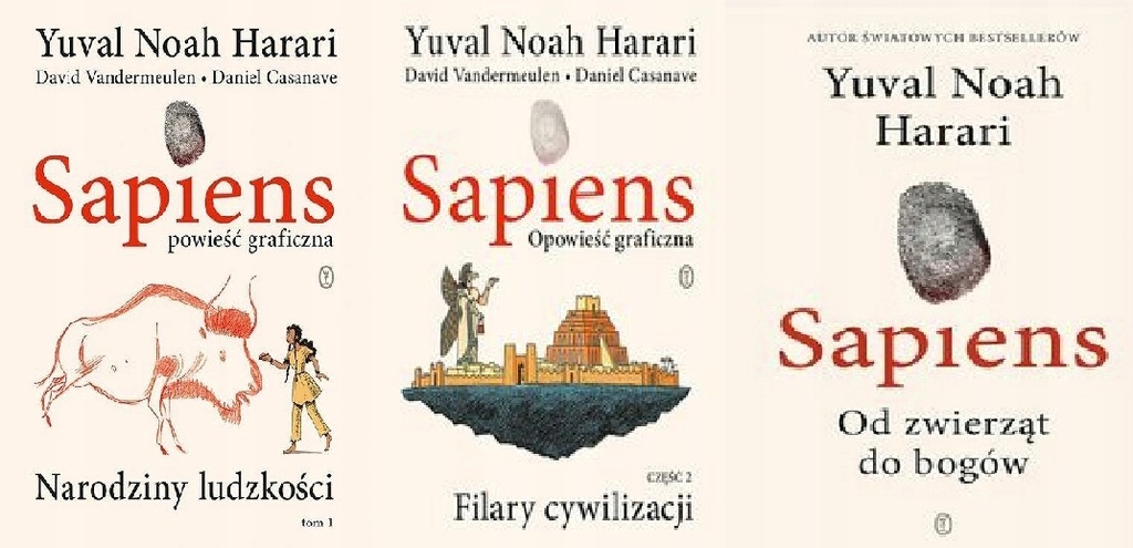 Sapiens Opowieść 1+2 + Od zwierząt do bogów Harari