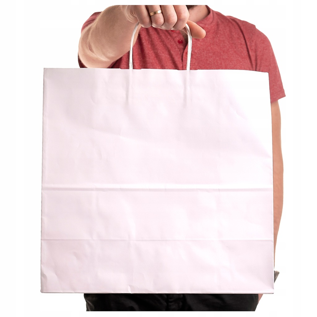 Купить Бумажные пакеты 25 шт 40x18x39 см белые БОЛЬШИЕ эко: отзывы ...