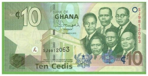 GHANA 10 CEDIS 2013 P-39 UNC