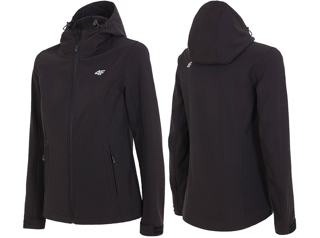 4F Kurtka Damska SOFTSHELL SFD001 z Kapturem r.XL