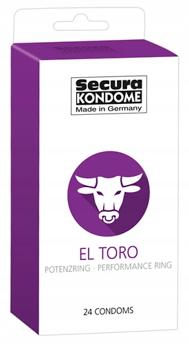 Prezerwatywy El Toro z pierścieniem erekcyjnym 24