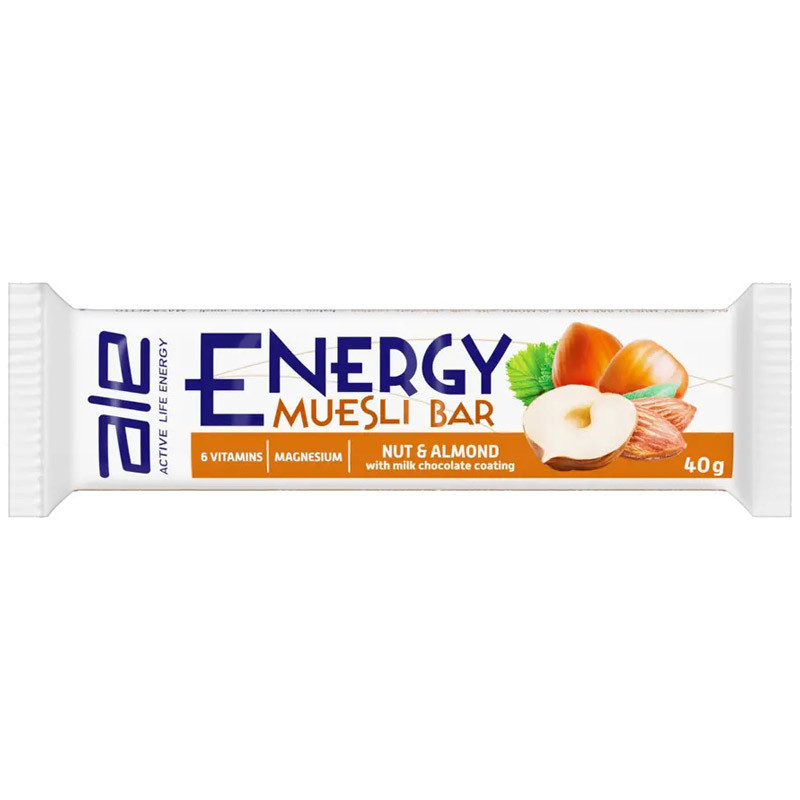 ALE Energy Muesli Bar 40g BATON ENERGETYCZNY WITAMINY PRZEKĄSKA BŁONNIK