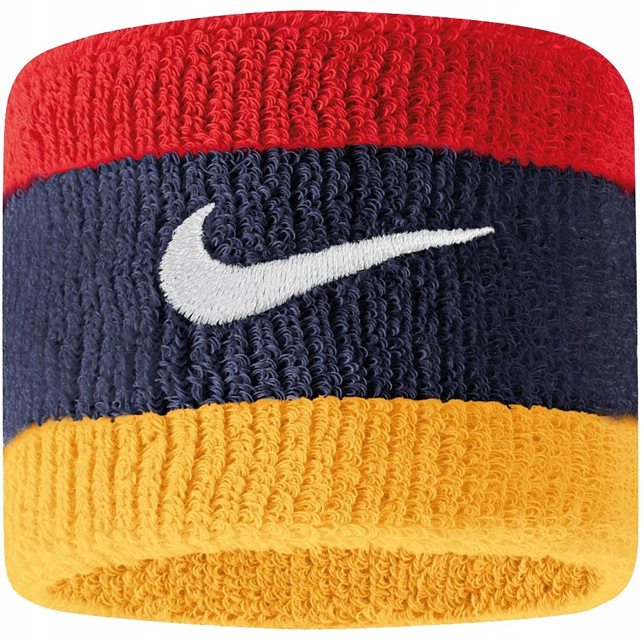 Frotki na rękę Nike Swoosh Wristbands granatowo-cz