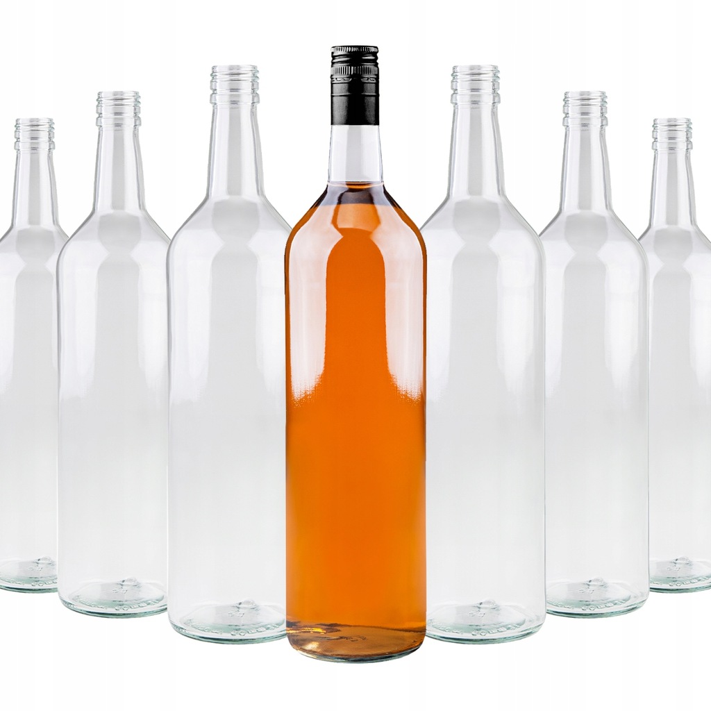 40x Butelka 1l Monopol na soki wino wódkę nalewki bimber trunki zakrętki