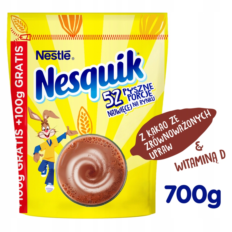 NESQUIK Instant Cocoa 600g+100g Gratis