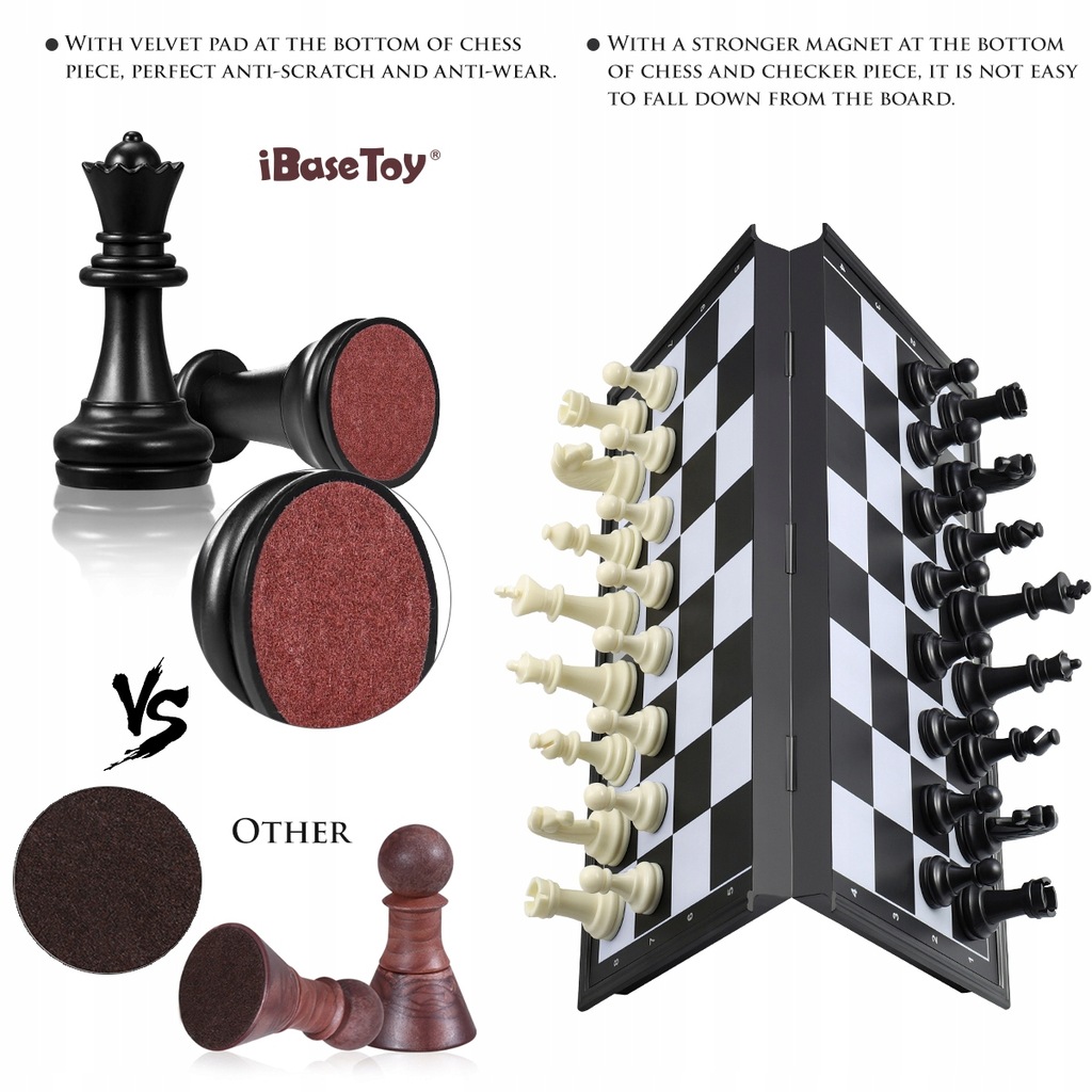 Купить Настольные игры iBaseToy 3-в-1 Магнитная шахматная шашка: отзывы, фото, характеристики в интерне-магазине Aredi.ru