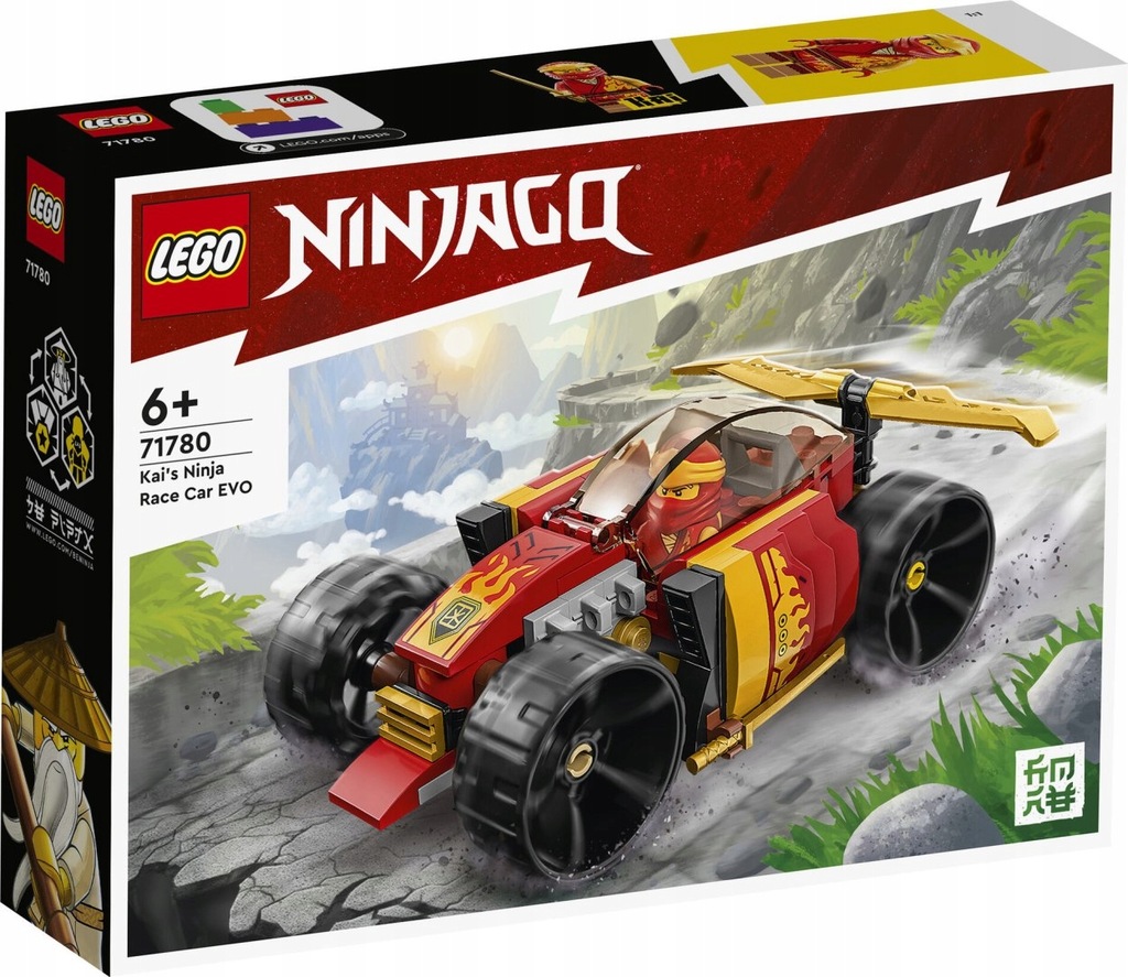 LEGO Ninjago - Samochód wyścigowy ninja Kaia 71780